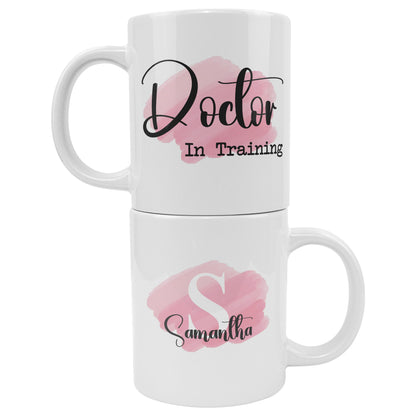 White Ceramic Medical Student Mug with Personalization