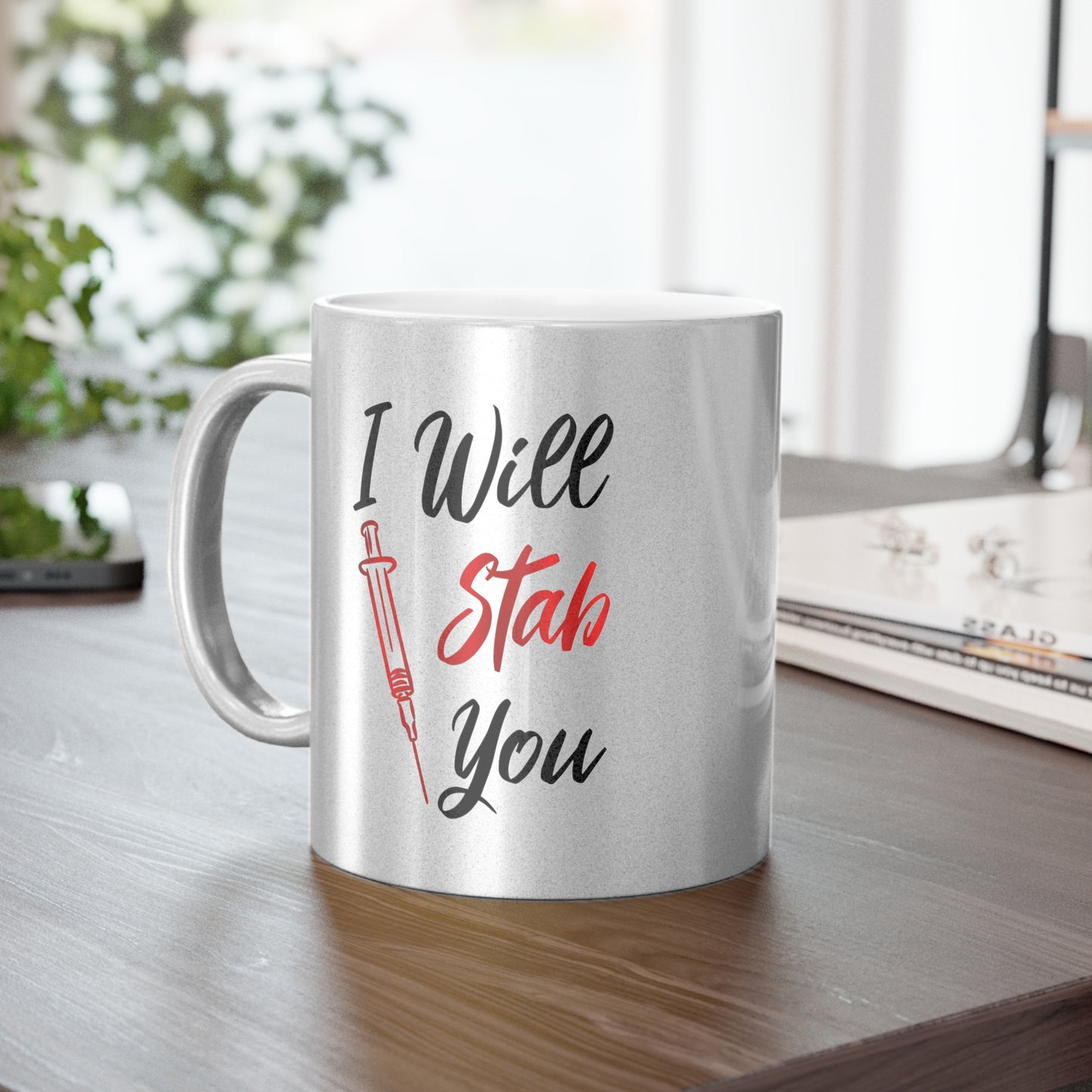 Personalized Nurse Metallic Mug