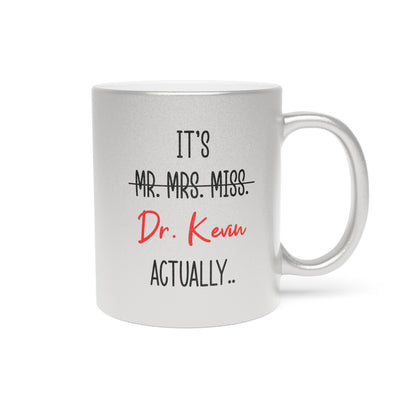 Doctor Mug with Personalized Gold or Silver Finish