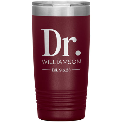 Custom Engraved Tumbler for Doctors